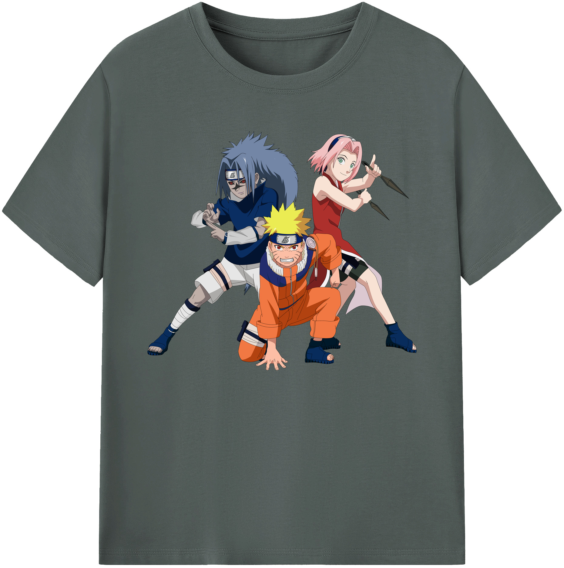 （画像用） NARUTO -ナルト- うずまき ナルト Uzumaki Naruto 綿100％ メンズ半袖Tシャツ｜肌触りやわらか＆通気性